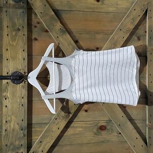 ULULEMON STRIPED YOGA TANK TOP SPORTS ATHLETIC ACTIVEWEAR RACERBACK